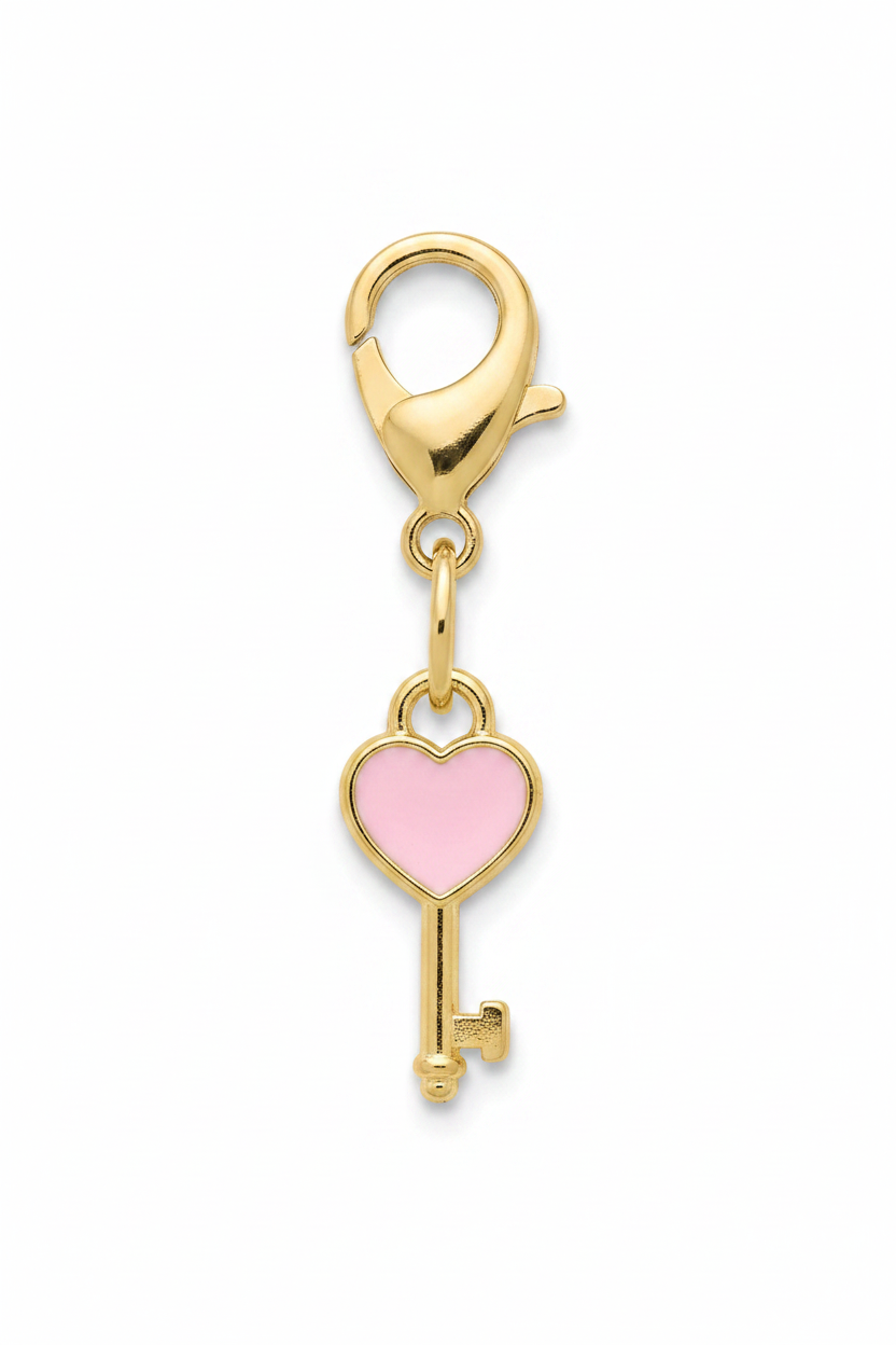 Pink Key Heart