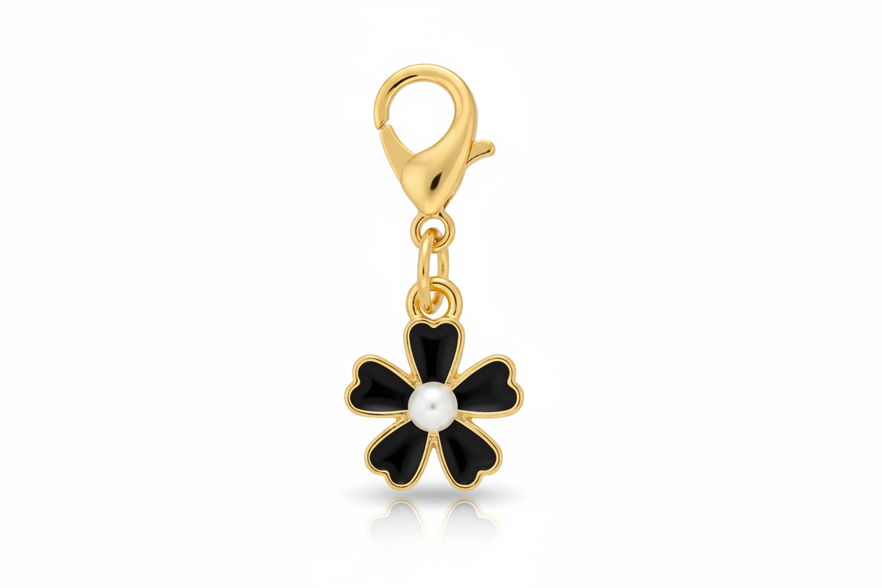 Black Flower Pearl