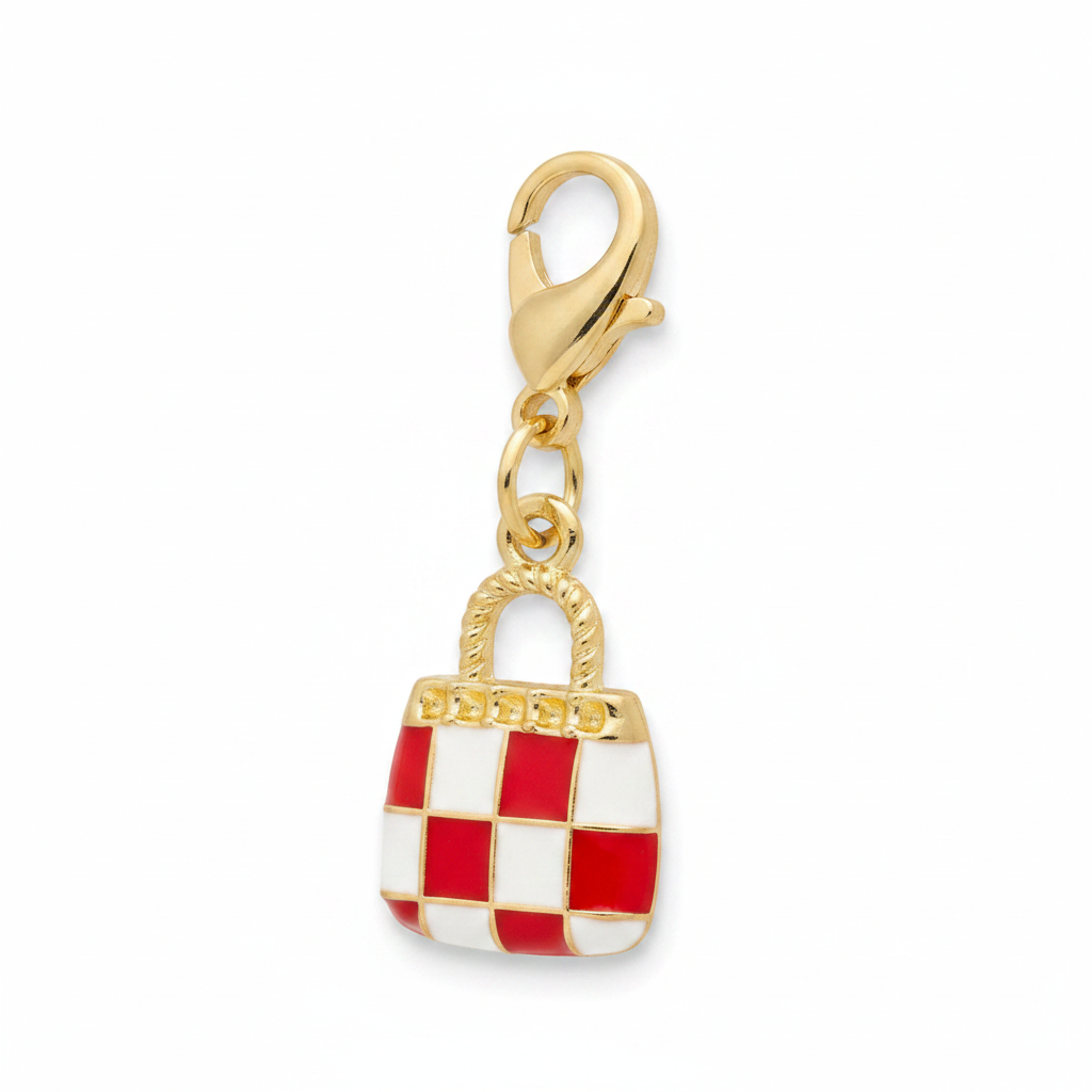 Red Checkered Bag